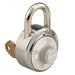 Master Lock 1525 General Security Combination Padlock with Key Control Feature and Colored Dial 1-7/8in (48mm) Wide-1525-Master Lock-Grey-1525GRY-LockPeople.com