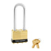 Master Lock 2 Laminated Brass Padlock 1-3/4in (44mm) wide-Keyed-Master Lock-Keyed Alike-2-1/2in-2KALJBLK-LockPeople.com