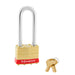 Master Lock 2 Laminated Brass Padlock 1-3/4in (44mm) wide-Keyed-Master Lock-Keyed Different-2-1/2in-2LJRED-LockPeople.com