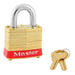 Master Lock 4 Laminated Brass Padlock 1-9/16in (40mm) Wide-Keyed-Master Lock-Red-Keyed Alike-4KARED-LockPeople.com