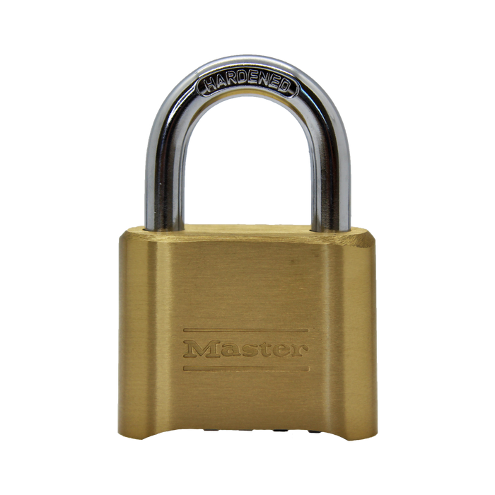 Master Lock 175 Resettable Combination Brass Padlock 2in (51mm) Wide-Keyed-Master Lock-1in (25mm)-175-LockPeople.com