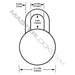 Master Lock 1502KA General Security Combination Padlock 1-7/8in (48mm) Wide (Combination: 34-16-06)-Combination-Master Lock-1502-LockPeople.com