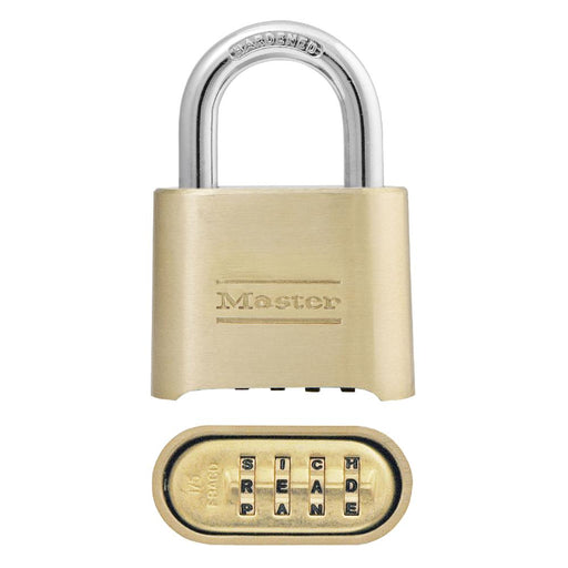 Master Lock 175DWD Set Your Own WORD Combination Solid Body Padlock 2in (51mm) Wide-Combination-Master Lock-175DWD-LockPeople.com