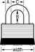 Master Lock 105 Laminated Steel Warded Padlock 1-1/8in (29mm) Wide-Keyed-Master Lock-105KA-LockPeople.com