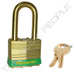 Master Lock 2B Laminated Brass Padlock with Brass Shackle 1-3/4in (44mm) wide-Master Lock-Keyed Different-1-1/2in-2BLFGRN-LockPeople.com