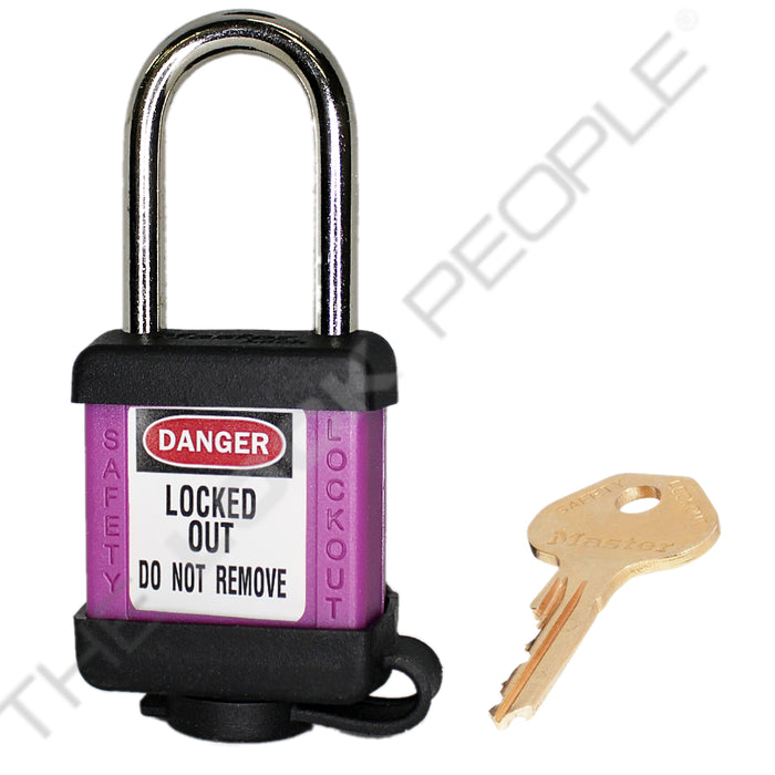 Master Lock 410COV Padlock with Plastic Cover 1-1/2in (38mm) wide-Master Lock-Keyed Different-1-1/2in-410PRPCOV-LockPeople.com