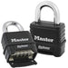 Master Lock 1178 ProSeries® Zinc Die-Cast Resettable Combination Padlock, Black 2-1/4in (57mm) Wide-Keyed-Master Lock-1-1/16in (27mm)-1178-LockPeople.com