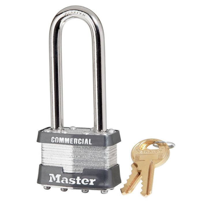 Master Lock 1 Laminated Steel Padlock 1-3/4in (44mm) Wide-Keyed-Master Lock-Steel-Keyed Alike-1KALJ-MasterLocks.com