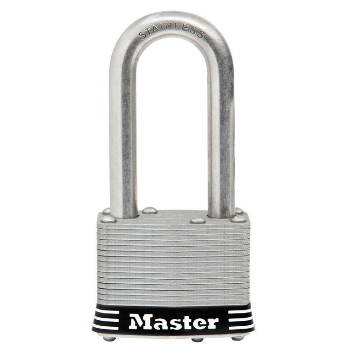 Master Lock 1SSKAD 1-3/4in (44mm) Wide Laminated Stainless Steel Padlock with 2in (51mm) Shackle-Keyed-Master Lock-1SSKADLH-LockPeople.com