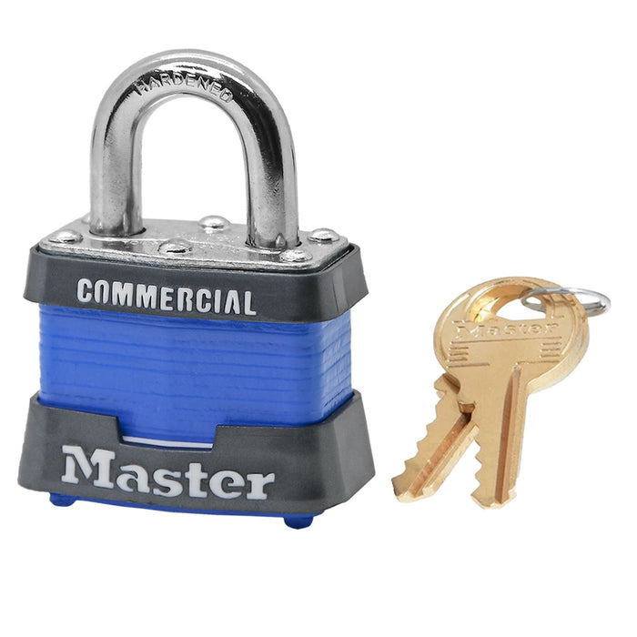 Master Lock 3 Laminated Steel Padlock 1-9/16in (40mm) Wide
