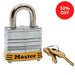 Master Lock 3KAYLW-DD2-DD Laminated Steel Safety Padlock, 1-9/16in (40mm) wide with 3/4in (19mm) Tall Shackle (Keyed Alike Keyway: DD2-DD)-Keyed-Master Lock-3KAYLW-DD2-DD-LockPeople.com