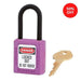 Master Lock 406 Dielectric Zenex™ Thermoplastic Safety Padlock, 1-1/2in (38mm) Wide with 1-1/2in (38mm) Tall Nylon Shackle-Master Lock-406PRP-LockPeople.com