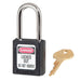Master Lock 410 Zenex™ Thermoplastic Safety Padlock, 1-1/2in (38mm) Wide with 1-1/2in (38mm) Tall Shackle-Keyed-Master Lock-Master Keyed-1-1/2in-410MKBLK-MasterLocks.com