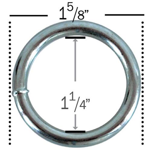 Hodge Products Inc 39209 3/16" Zinc plated Welded Solid Steel O-Ring-Hodge Products Inc-39209-LockPeople.com