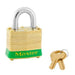 Master Lock 4 Laminated Brass Padlock 1-9/16in (40mm) Wide-Keyed-Master Lock-Green-Keyed Alike-4KAGRN-LockPeople.com