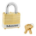 Master Lock 4 Laminated Brass Padlock 1-9/16in (40mm) Wide-Keyed-Master Lock-White-Keyed Alike-4KAWHT-LockPeople.com