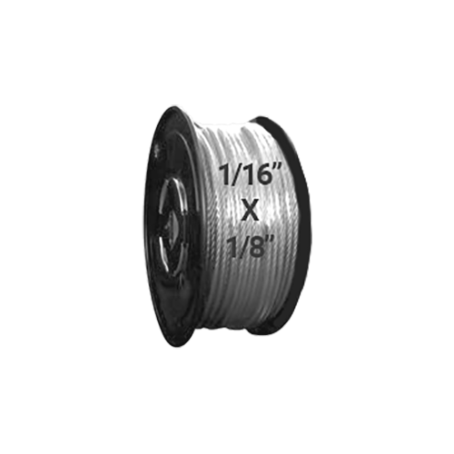 Hodge Products 23002S - 1/16" ID x 1/8" OD Vinyl Coated Stainless Steel Aircraft Cable 7 x 7-Hodge Products-23002S-LockPeople.com