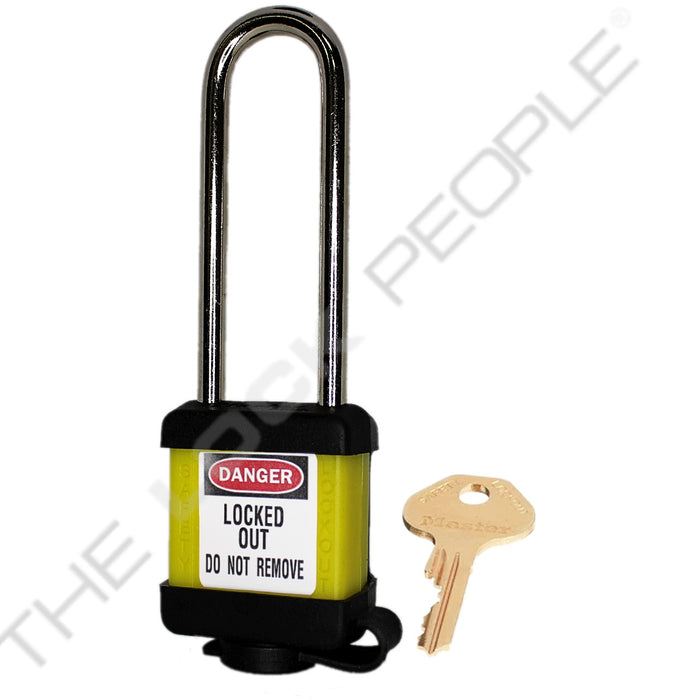 Master Lock 410COV Padlock with Plastic Cover 1-1/2in (38mm) wide-Master Lock-Keyed Different-3in-410LTYLWCOV-LockPeople.com
