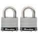 Master Lock 5SST Laminated Stainless Steel Padlock; 2 Pack 2in (51mm) Wide-Keyed-Master Lock-5SST-LockPeople.com
