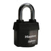 Master Lock 6125 ProSeries® Weather Tough® Laminated Steel Rekeyable Padlock 2-3/8in (60mm) Wide-Keyed-Master Lock-Black-Keyed Alike-6125KA-LockPeople.com