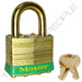 Master Lock 2B Laminated Brass Padlock with Brass Shackle 1-3/4in (44mm) wide-Master Lock-Keyed Alike-15/16in-2KABGRN-LockPeople.com