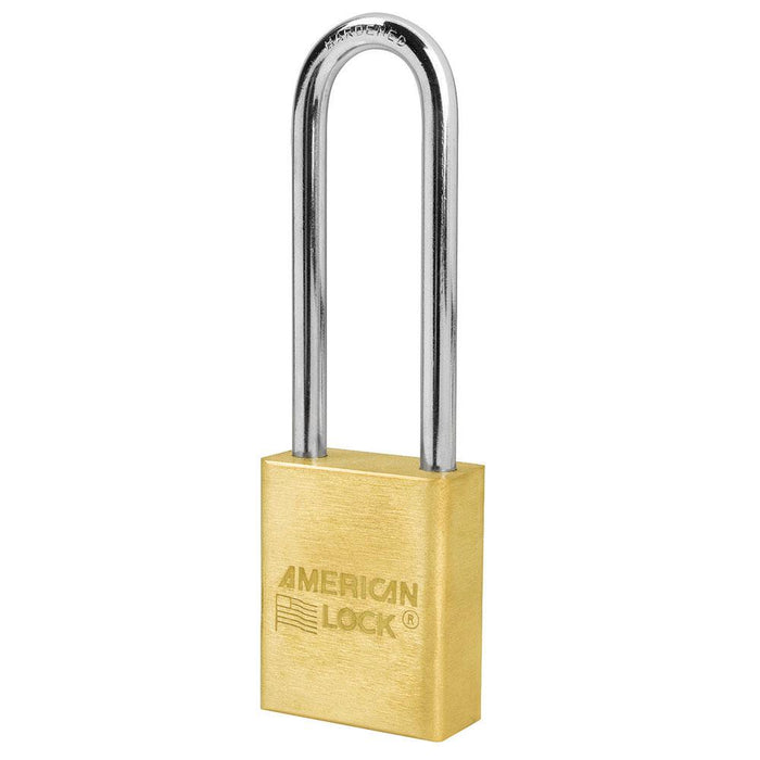 American Lock A6532 1-1/2in (51mm) Solid Brass 6-Padlock with 3in (76mm)Shackle-Keyed-American Lock-LockPeople.com