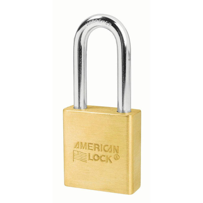 American Lock A6561 1-3/4in (44mm) Solid Brass 6-Padlock with 2in (51mm) Shackle-Keyed-American Lock-LockPeople.com