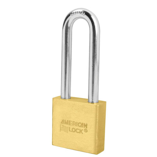 American Lock A6572 2in (51mm) Solid Brass 6-Padlock with 3in (76mm)Shackle-Keyed-American Lock-LockPeople.com