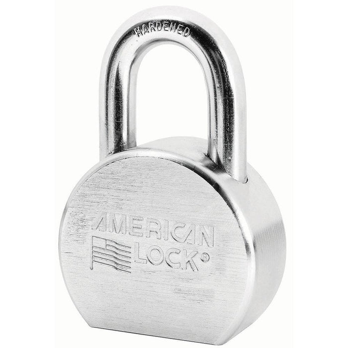 American Lock A700 Solid Steel Rekeyable Padlock, Chrome Plated 2-1/2in (64mm) Wide-Keyed-American Lock-LockPeople.com