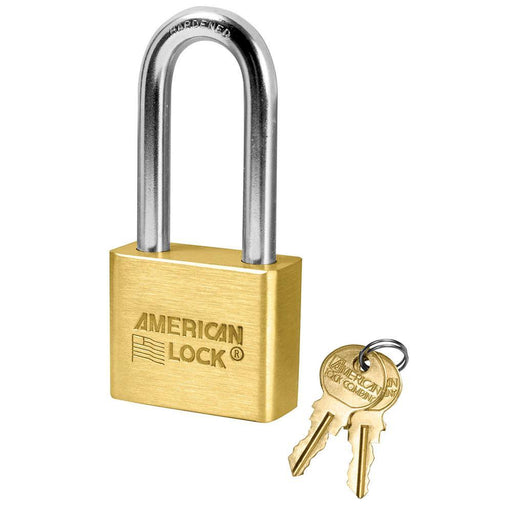 American Lock AL51 1-3/4in (44mm) Solid Brass Blade Tumbler Padlock with 2in (51mm) Shackle-Keyed-American Lock-LockPeople.com