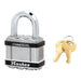 Master Lock M5 Commercial Magnum Laminated Steel Padlock with Stainless Steel Body Cover 2in (51mm) Wide-Keyed-Master Lock-LockPeople.com