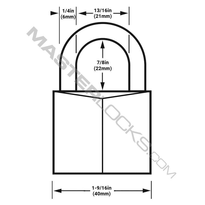 Master Lock 141T Covered Solid Body Padlock; 2 Pack 1-9/16in (40mm) Wide-Keyed-Master Lock-141T-LockPeople.com