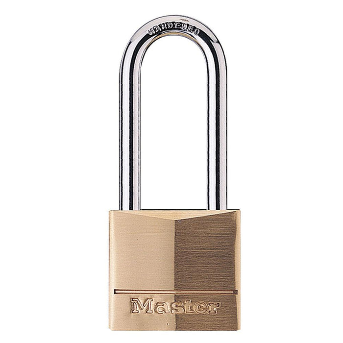 Master Lock 140D 1-9/16in (40mm) Wide Solid Brass Body Padlock with 2in (51mm) Shackle-Keyed-Master Lock-140DLH-LockPeople.com