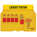 Master Lock 1482BP1106 4-Lock Padlock Station, Anodized Aluminum Padlocks-Keyed-Master Lock-1482BP1106-LockPeople.com