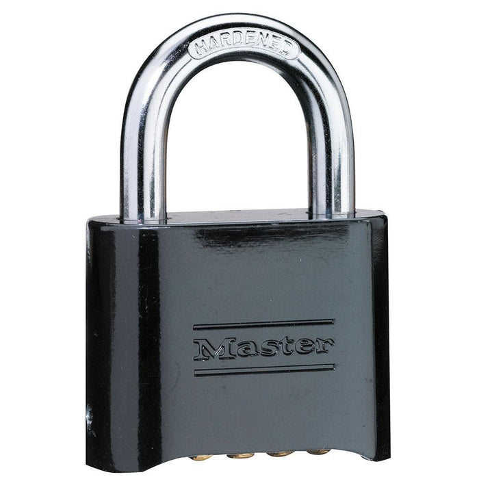 Master Lock 178D Set Your Own Combination Solid Body Padlock; Black 2in (51mm) Wide-Combination-Master Lock-178D-LockPeople.com