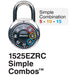 Master Lock 1525EZRC 1-7/8in (48mm) Simple Combos™ ADA Inspired Combination Padlock-Master Lock-Black-1525EZRC-LockPeople.com