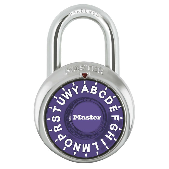 Master Lock 1573 1-7/8in (48mm) General Security Combination Padlock-Master Lock-Purple-1573PRP-LockPeople.com