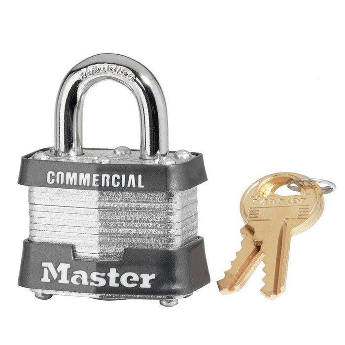 Master Lock 3DCOM Laminated Steel Padlock 1-9/16in (40mm) Wide-Keyed-Master Lock-3DCOM-LockPeople.com