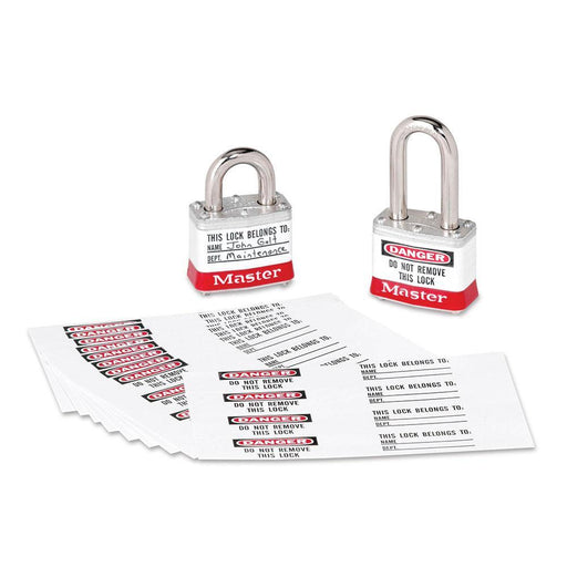 Master Lock 461 Padlock Identification Labels with Overlaminate-Other Security Device-Master Lock-461-LockPeople.com