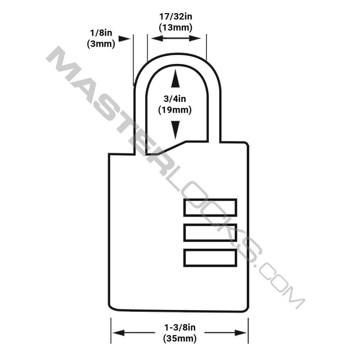 Master Lock 4684T Set Your Own Combination TSA-Accepted Luggage Lock 2 Pack 1-3/8in (35mm) Wide-Combination-Master Lock-4684T-LockPeople.com