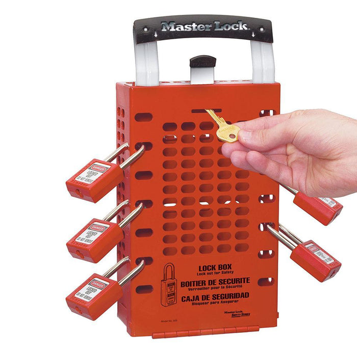 Master Lock 503 Latch Tight™ Group Lock Box, Wall-Mount or Portable-Other Security Device-Master Lock-503RED-LockPeople.com