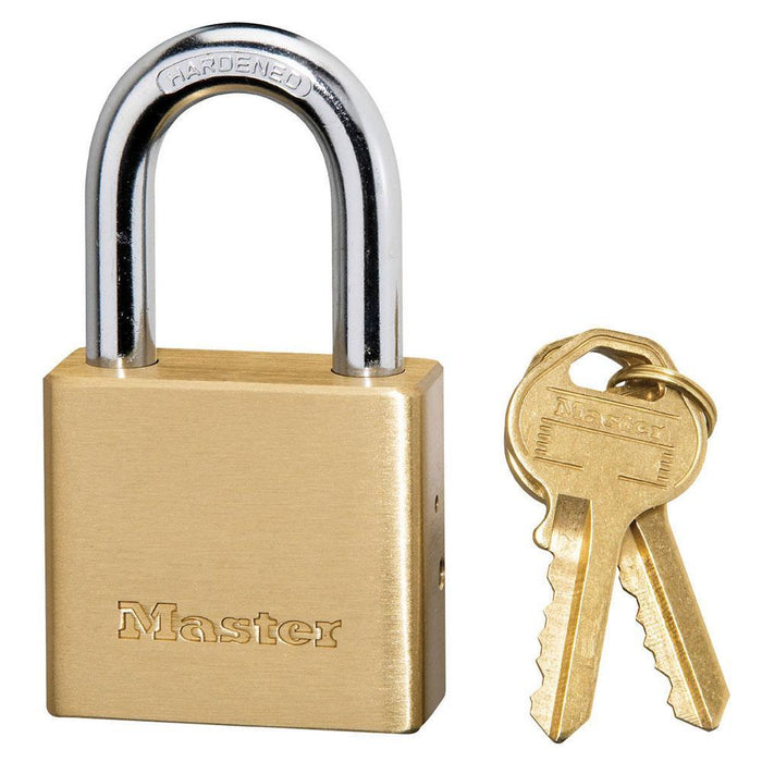 Master Lock 575DPF Solid Brass Body Padlock 1-1/2in (38mm) Wide-Keyed-Master Lock-575DPF-LockPeople.com