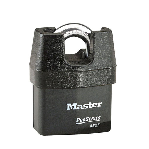 Master Lock 6327 ProSeries® Shrouded Laminated Steel Rekeyable Padlock 2-5/8in (67mm) Wide-Keyed-Master Lock-Keyed Alike-3/4in (19mm)-6327KA-LockPeople.com