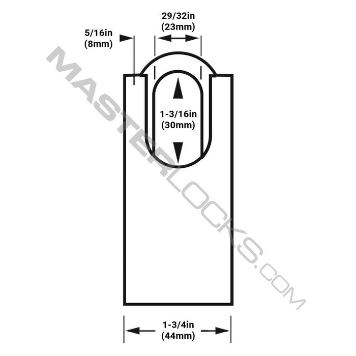 Master Lock 7045 ProSeries® Shrouded Solid Steel Rekeyable Padlock 1-3/4in (44mm) Wide-Keyed-Master Lock-LockPeople.com