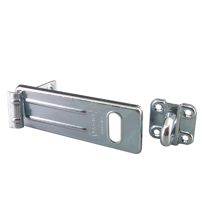 Master Lock 706D 6in (15cm) Long Zinc Plated Hardened Steel Hasp with Hardened Steel Locking Eye-Other Security Device-Master Lock-706D-LockPeople.com