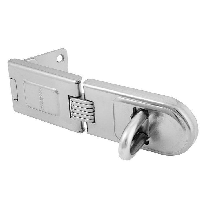 Master Lock 720DPF 6-1/4in (16cm) Long Zinc Plated Hardened Steel Single Hinge Hasp-Other Security Device-Master Lock-720DPF-LockPeople.com