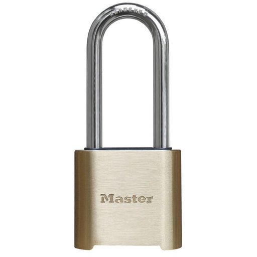 Master Lock 975DLHCOM Resettable Combination Brass Padlock 2in (51mm) Wide-Combination-Master Lock-975DLHCOM-LockPeople.com
