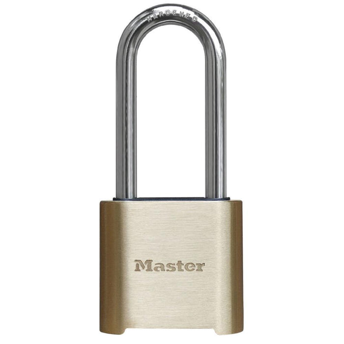 Master Lock 975 Resettable Combination Brass Padlock 2in (51mm) Wide-Combination-Master Lock-975LH-LockPeople.com