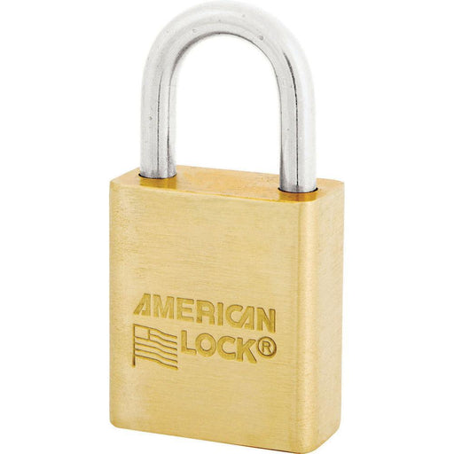 American Lock ASL40N Solid Brass BumpStop® Non-Rekeyable Government Padlock 1-1/2in (38mm) Wide-Keyed-American Lock-ASL40N-LockPeople.com