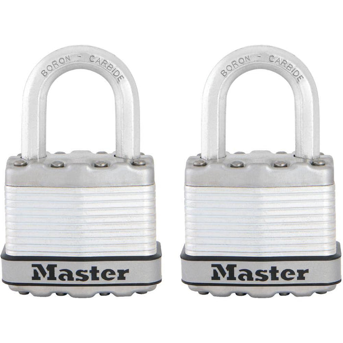 Master Lock M1XTHC 1-3/4in (44mm) Wide Magnum® Laminated Steel Padlock; 2 Pack-Master Lock-LockPeople.com